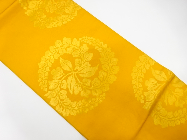 JAPANESE KIMONO / ANTIQUE FUKURO OBI / SILK / WOVEN WISTERIA